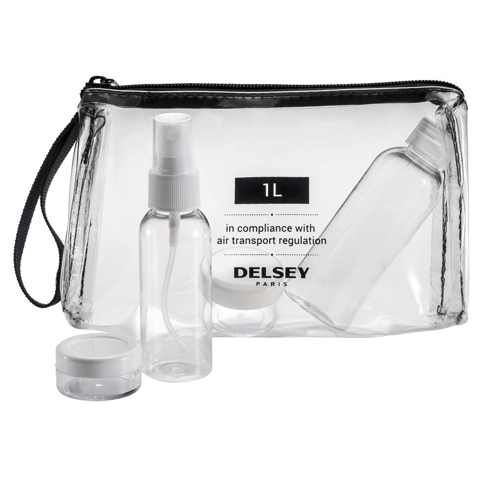 ESTUCHE CON FRASCOS PARA VIAJE