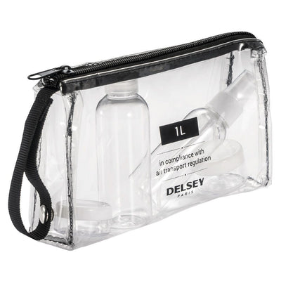 ESTUCHE CON FRASCOS PARA VIAJE