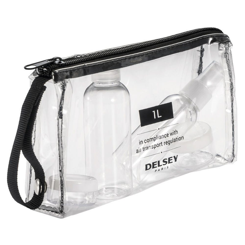ESTUCHE CON FRASCOS PARA VIAJE