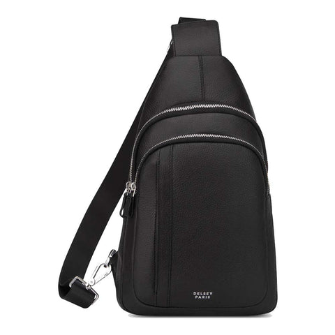 MOCHILA-BANDOLERA DE CUERO CRUZADA 28 cm. LE CUIR